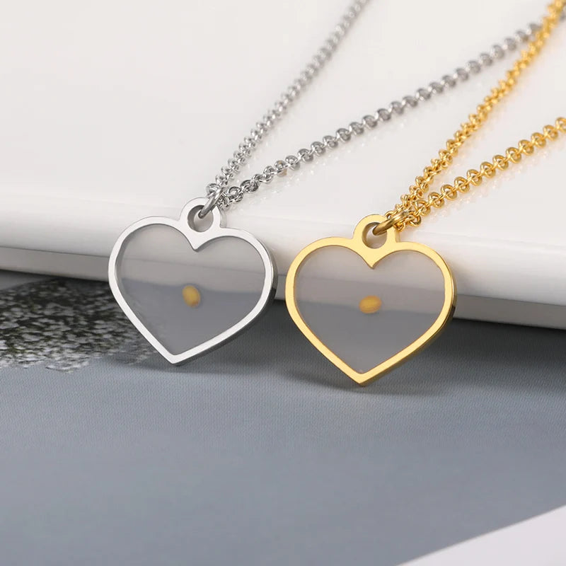 Creativity Mustard Seed Necklace Fashion Stainless Steel Chain Faith Necklace For Women Girl Christian Inspirational Jewelry