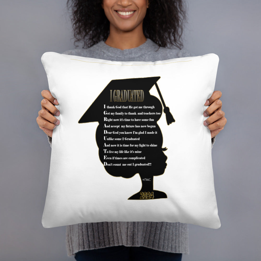 I GRADUATED WOMEN PILLOW